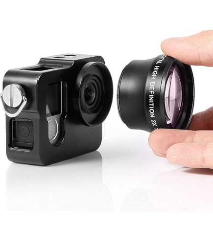 Kit De Lentes Para GoPro HERO 3/3+/4/5 - Gran Angular, Teleobjetivo Y Macro 10X, Color Negro