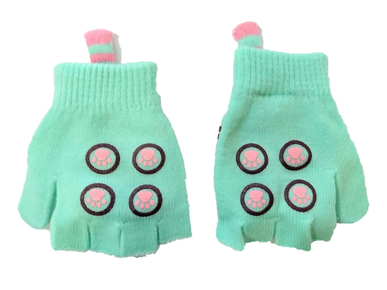 pusheen knit gloves