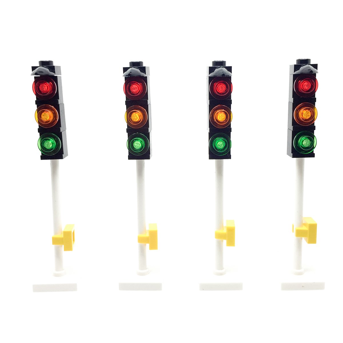 LEGO 4 x Traffic Lights For City Town Road Street Modular Amazon.co.uk