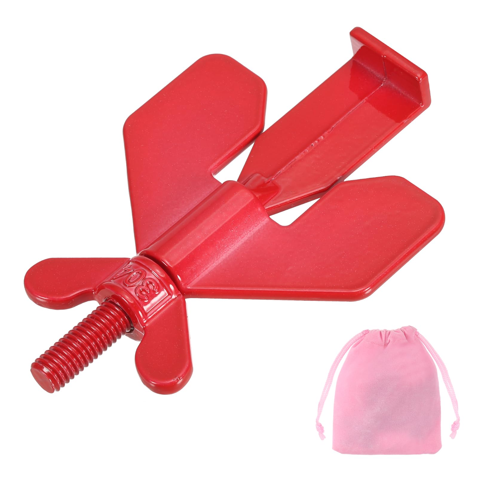 PATIKIL Portable Security Door Lock 3.15x1.97inch, 1 Pack Adjustable Hotel Door Lock Devices with Storage Bag for Enhanced Safety Travel Hotel Home, Rose Gold