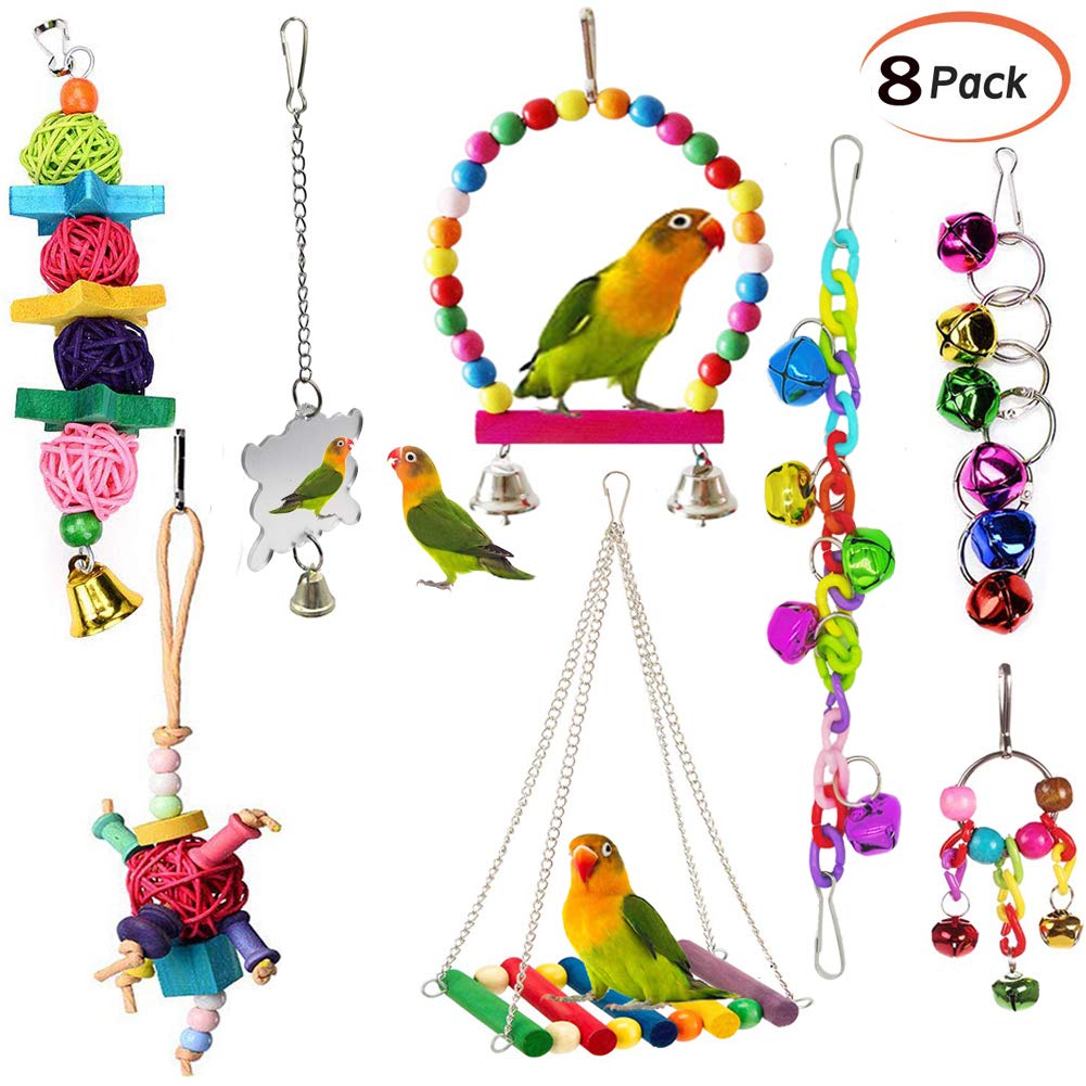 parrots and toys