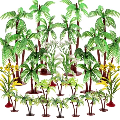 Vhxmaizxn Miniature Palm Tree Decor Mini Fake