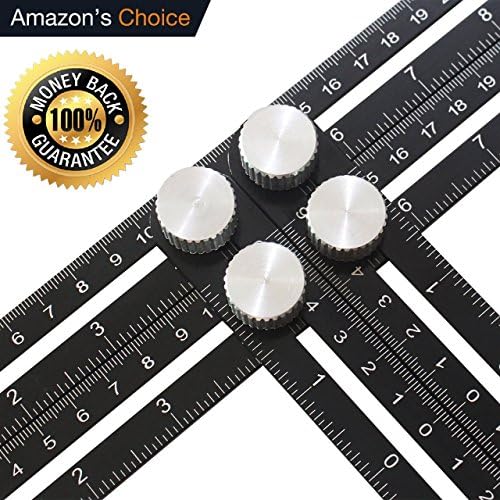 Multi Angle, Measuring Ruler, Angle Measurement Template Tool. Aluminium Alloy Construction - Great for Builders, Craftsmen, Carpenters, Roofers, Tilers, Diy-ers, Architects.