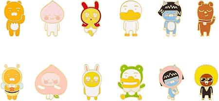 Amazon カカオフレンズ バッジ 12種キャラクターコンプリートセット 3cm 海外直送品 バッジ おもちゃ