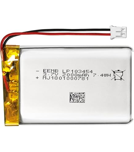 Batería De Polímero De Litio 3.7V 400mAh - Con Conector JST, Protección PCM, Para Dispositivos Portátiles