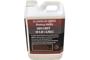 YHASPACE Aluminum Oxide - 10 LBS - Medium to Fine Sand Blasting Abrasive Media for Blasting Cabinet or Blasting Guns. #100 GRIT