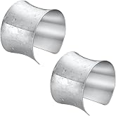 WAINIS 2 Pcs Cuff Bangle Bracelets for Women Open Wide Bracelets Wrist Cuff Wrap Bracelet Adjustable Gift