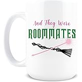Hogg Wicked Coffee Mug - And They Were Roomates, 15 oz Ceramic Coffee Cup, Wicked For Good, For Good Merchandise for Women, Wizard of Oz Gifts for Musical Lovers