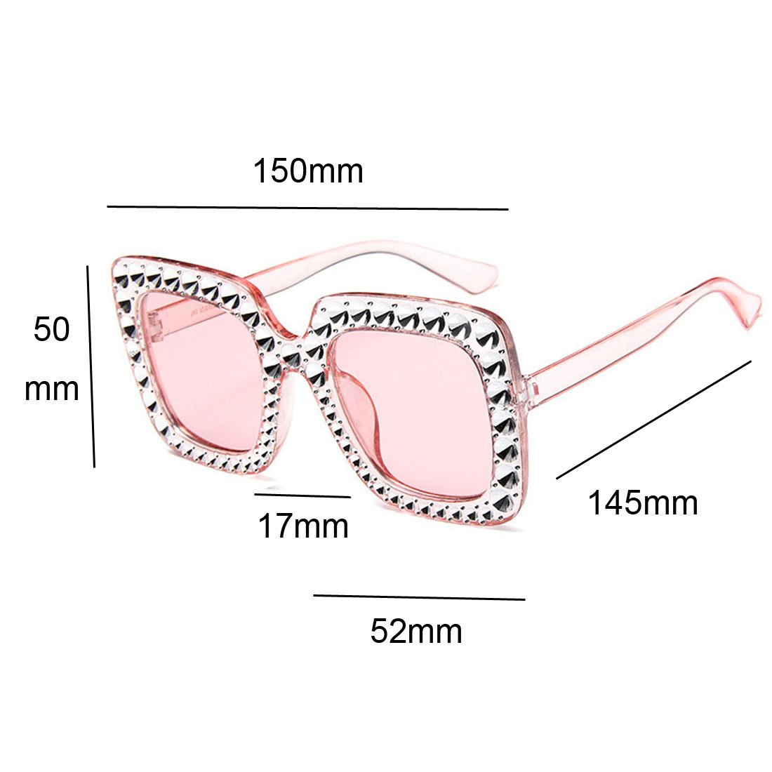 Creamily Women Oversized Sunglasses Sparkling Square Glasses Thick Frame Eyewear Women S Clothing Clothing Umoonproductions Com
