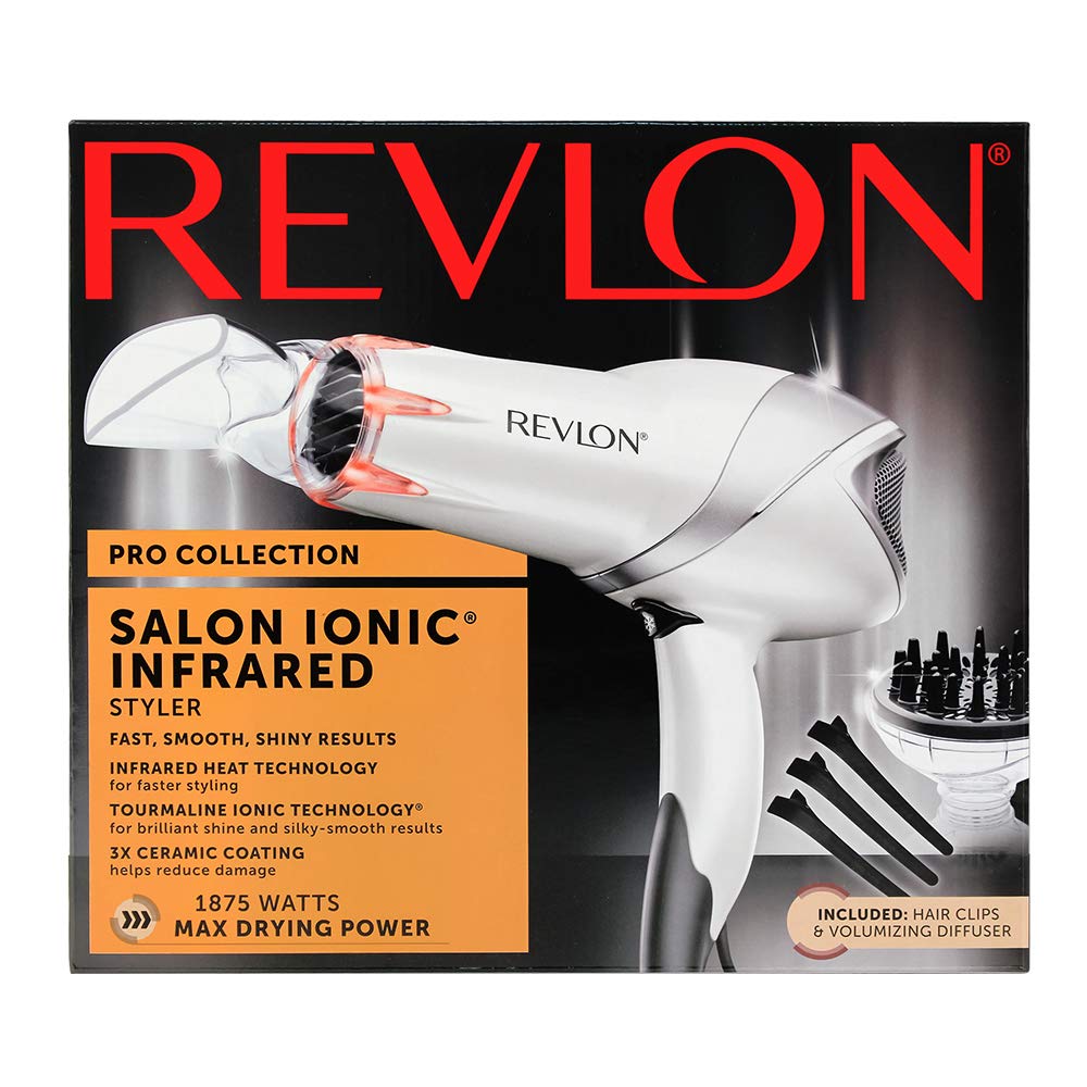 Revlon 1875W Infrared Hair Dryer for Faster Drying And Maximum Shine: Beauty