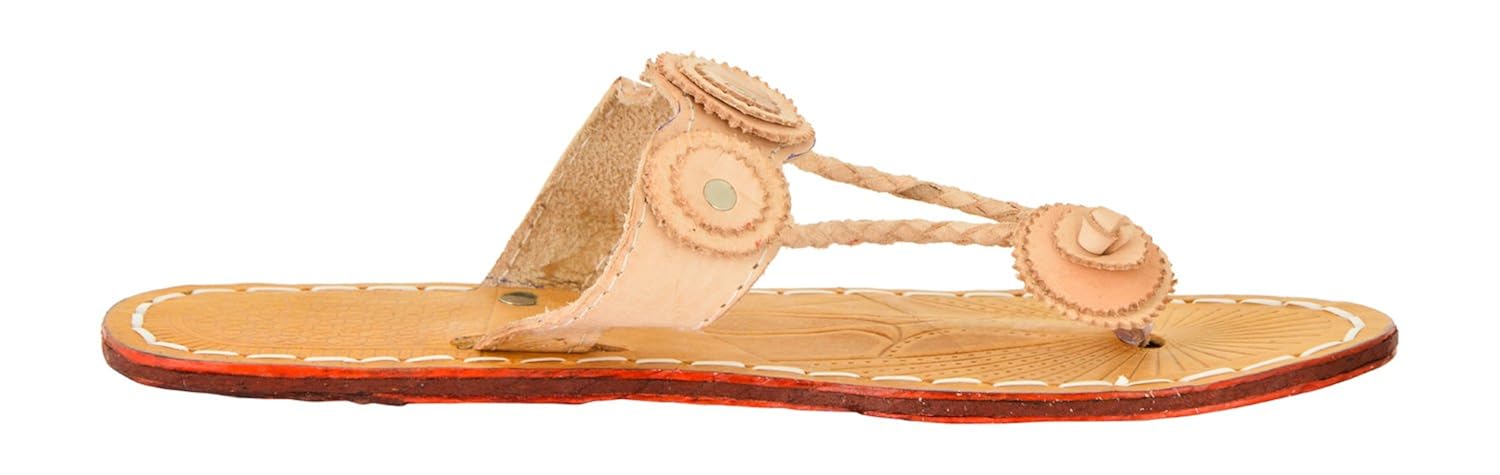 women's leather kolhapuri desginer chappal