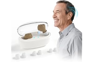 Hearing Aids, Rechargeable In Ear with Smart Noise Cancellation for Clear Sound and Comfortable Fit in Seniors and Individual