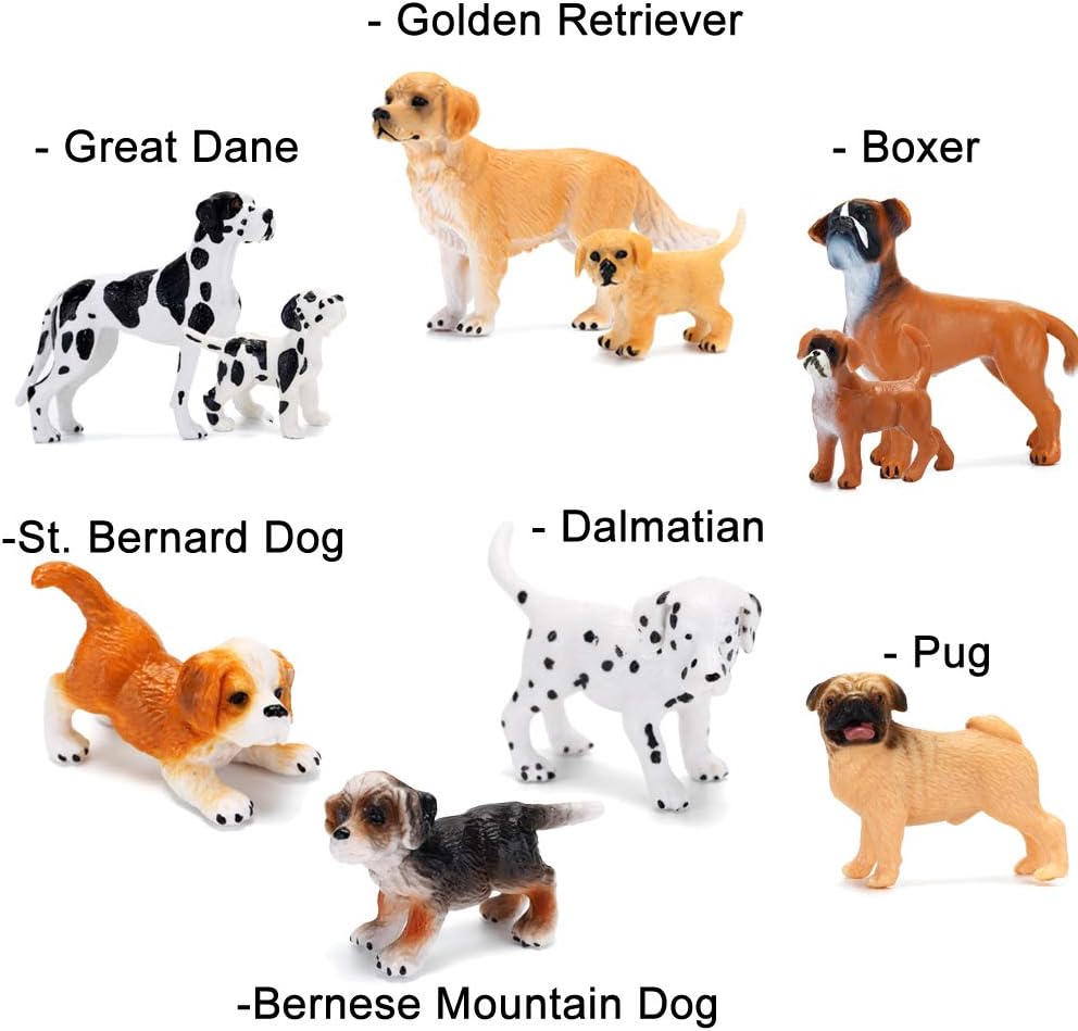 plastic dog figurines