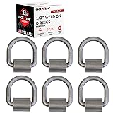 Boxer ½” Weld-On Heavy Duty Forged D Rings, 6