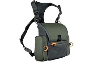 Binocular Harness Chest Pack, Adjustable Hunting Chest Pack with Multi-Pocket, Hunting for Adults, Army Green
