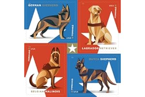 KITMOUS Military Working Dogs U.S. Postage Stamps Sheet of 20 Forever Postage Stamps Scott 4508B