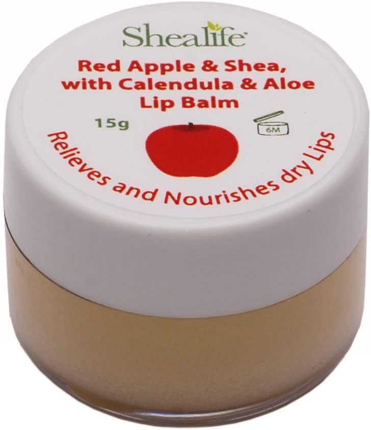 Shealife Red Apple & Shea Lip Balm with Aloe & Calendula 15g
