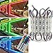 Pomelotree Storefront Lights 3 Led 40PCS 5050 LED Module Lights Waterproof LED Window Lights Super Bright Decorative Lights with Tape Adhesive for Store Advertising Signs 20FT (2 Pack) (RGB)