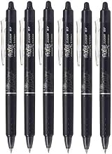 Pilot Frixion Clicker Retractable Pen 0.7mm Nib 0.35mm Line Pack Of 6 Black view 1