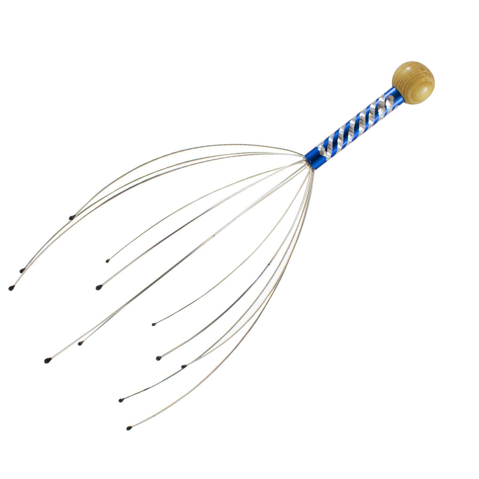 Head Massager - Scalp Scratcher with Tipped Fingers, Handheld Relaxing Therapeutic Tingler Scalp Massage for Deep Relaxation & Hair Growth Stimulation - By Trixes