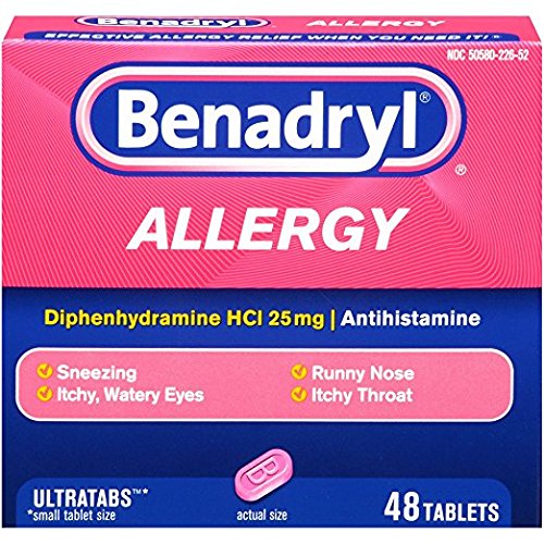 Benadryl Allergy Ultratab Tablets, 2Pack (144 Tablets Each)