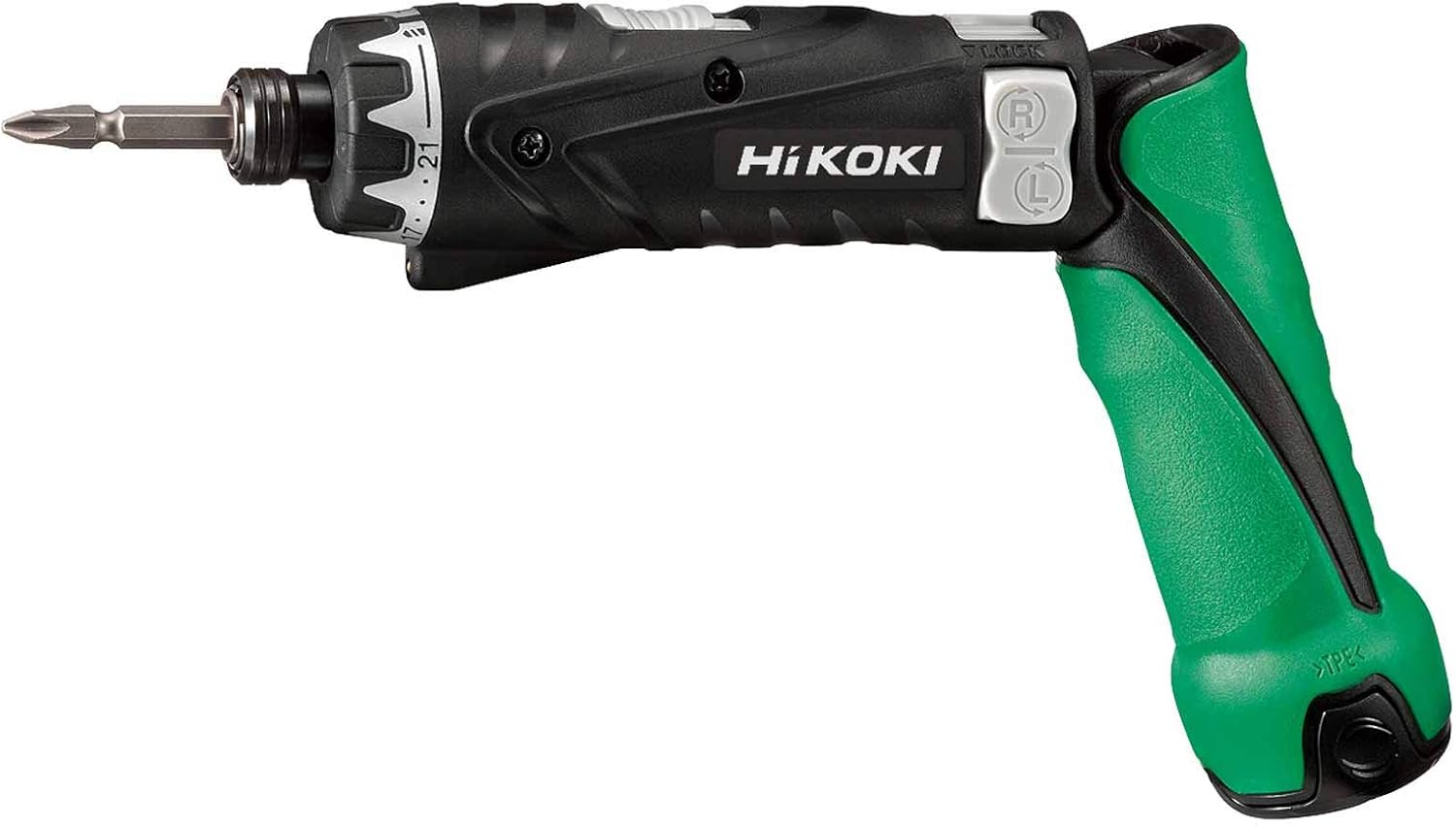 HIKOKI DB3DL2WCZ Screwdriver 3.6 V, 2 x 1.5 Ah Batteries, 21 Torque Positions, 5 Nm, 600 rpm, Black/Green