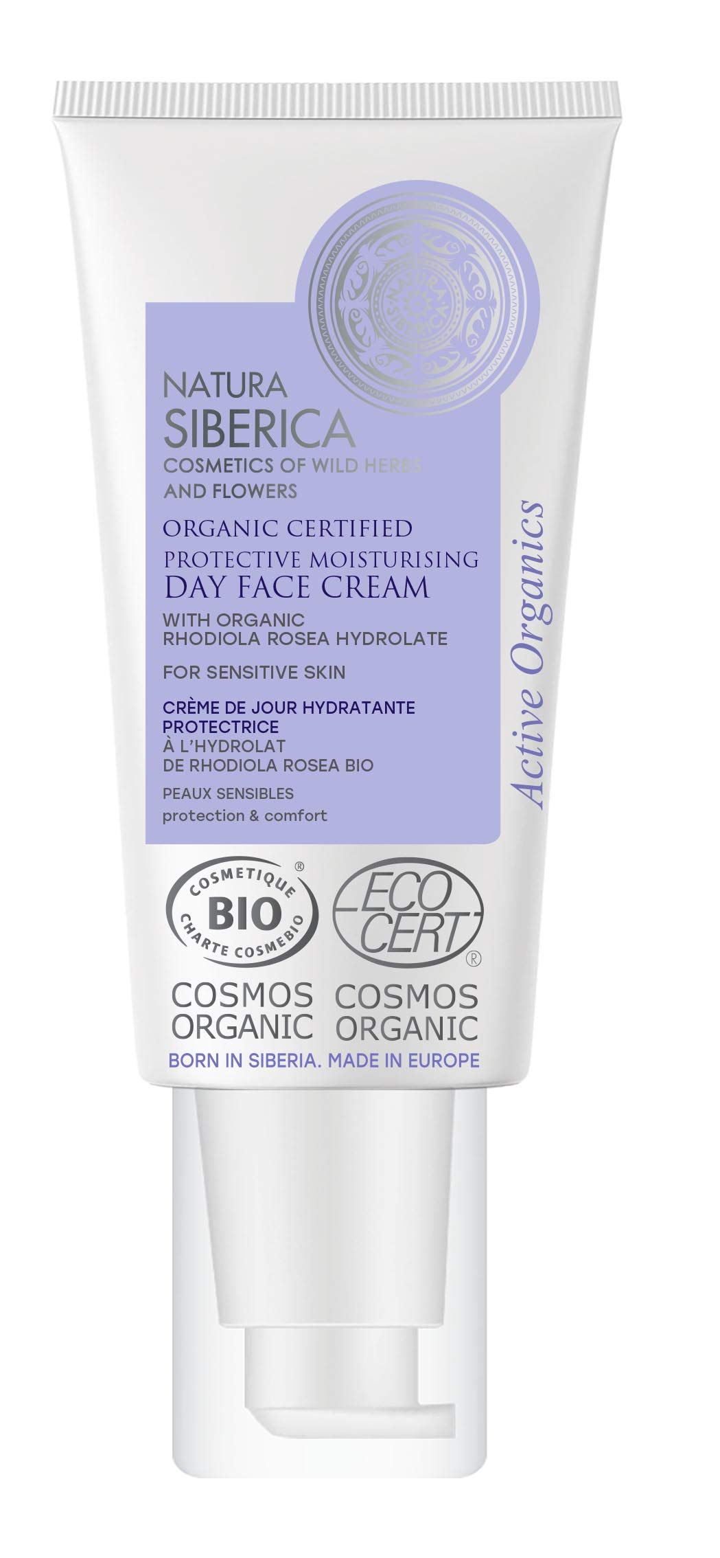 Natura Siberica Organic Certified Sensitive Skin, Protective Moisturising Day Face Cream