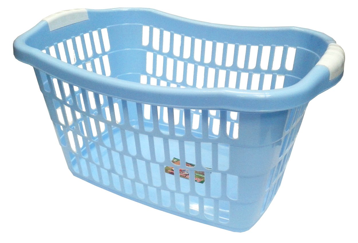 Large Deep Rectangle Stylish Colourful Laundry Washing Basket 59cm