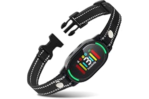 PetJoy Smart Bark Collar, Anti Bark Collar with Optional Shock, Dog Bark Collar for Small Medium Large Dogs - Vibration or Shock Mode 2 in 1 (3 Sensitivity Levels)