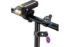 Digiray Super Bright Bike Headlight-Taillight Combinations Waterproof for Night Riding with RGB Side Lights & Light Sensor, R