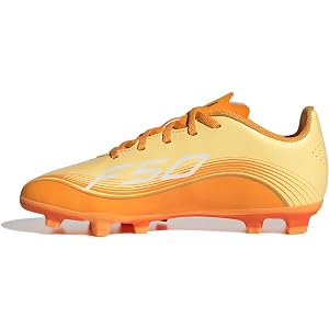 adidas Boys F50 Messi Club Firm Ground Multi Ground Sneakers Shoes - Orange