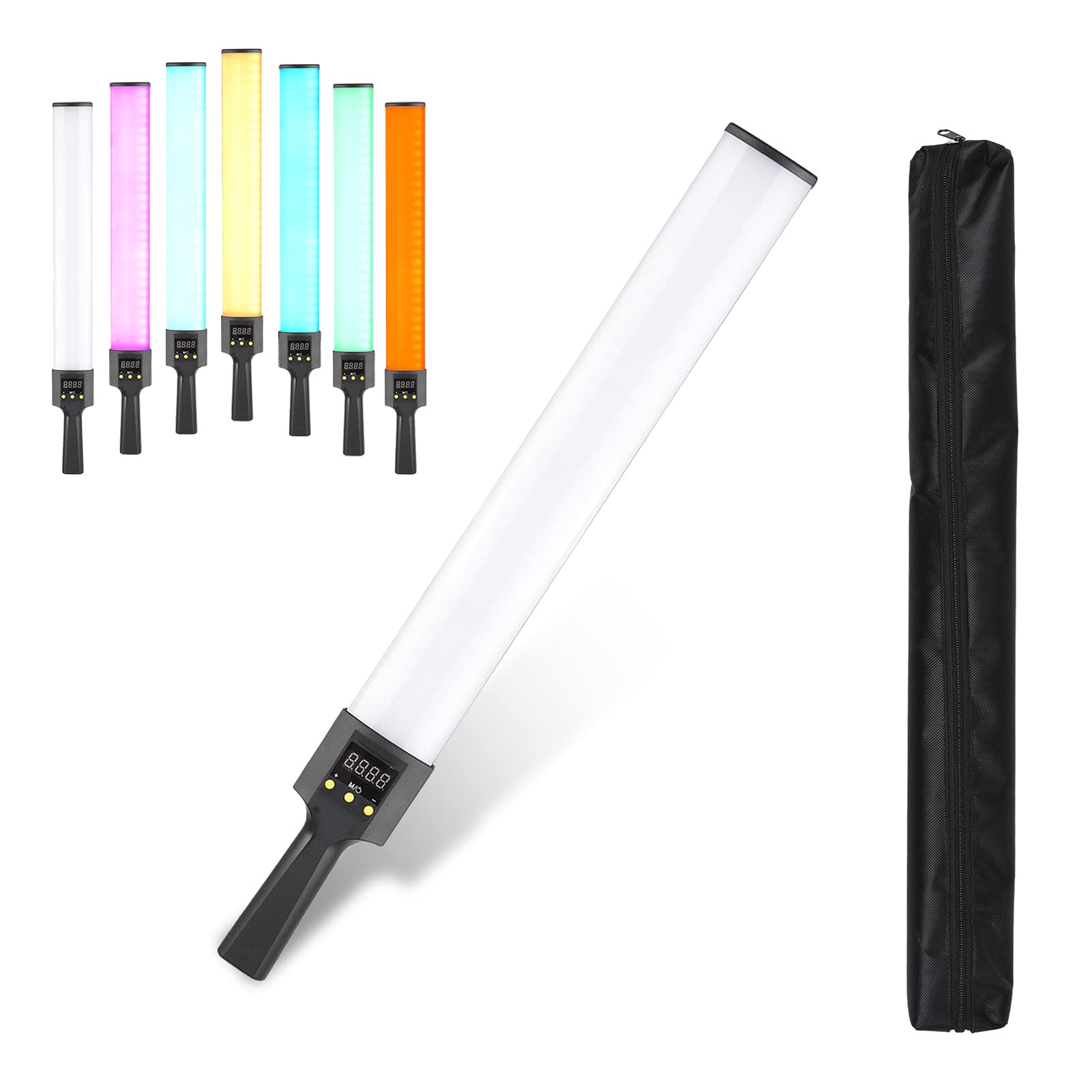 Andoer RGB Handheld LED Video Light stick, Dimmable Photography Tube Light Wand 3000K-6500K, with 17 Scene Effect CRI 95+ for Photo Video Shooting Wand Light Live Streaming