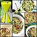 DEMKO Spiral Slicer Spiralizer Complete Bundle - 4-blade Vegetable Cutter - Zucchini Pasta Noodle Spaghetti Maker with Free Cleaning Brush Included - Perfect Veggie Spaghetti / Pasta Maker