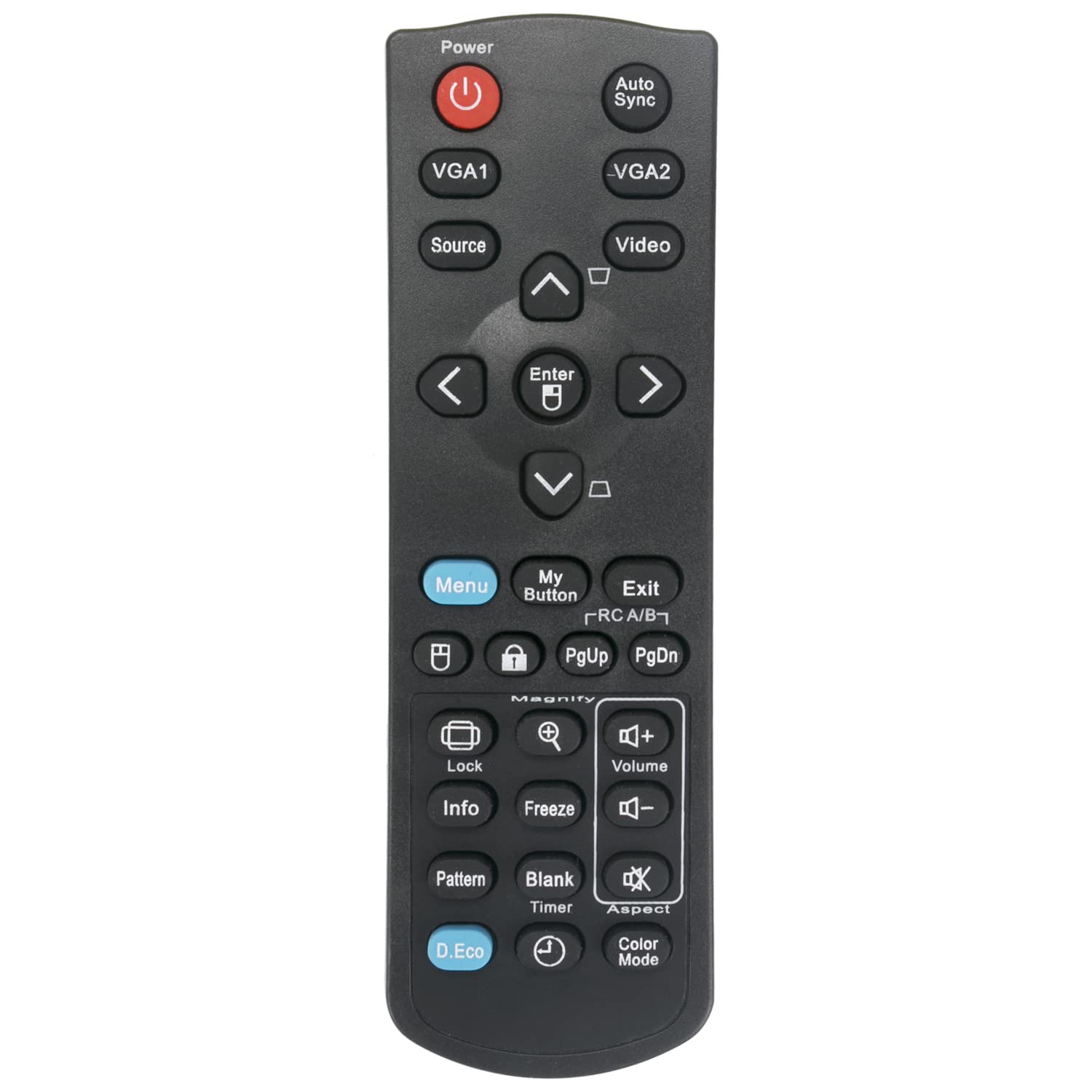 VINABTY Replacement Remote Control A-00009441 Fit for Viewsonic Projector PJD5126 PJD5132 PJD5134 PJD5226 PJD5226W PJD5232L PJD5234L PJD5533W PJD6223 PJD6235