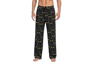 GENERIC Fashion Pajama Pants Mens Lounge Pants Super Soft Men Pajama Bottoms with Pockets Drawstring