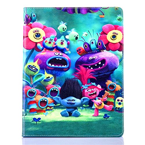 Ipad 4 3 2 case, phenix-color trolls premium flip stand…