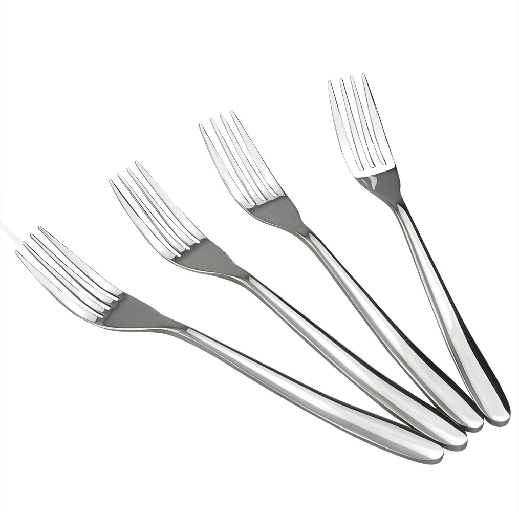 Yarebest 12 Pieces Dinner Table Forks Set, Stainless Steel Cutlery Forks