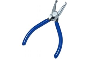 PANSHIYON Fret Removal Pliers,Flat Head Guitar Fret Puller Tool with Blue Rubber Coating for Acoustic Eelectric Guitar Bass