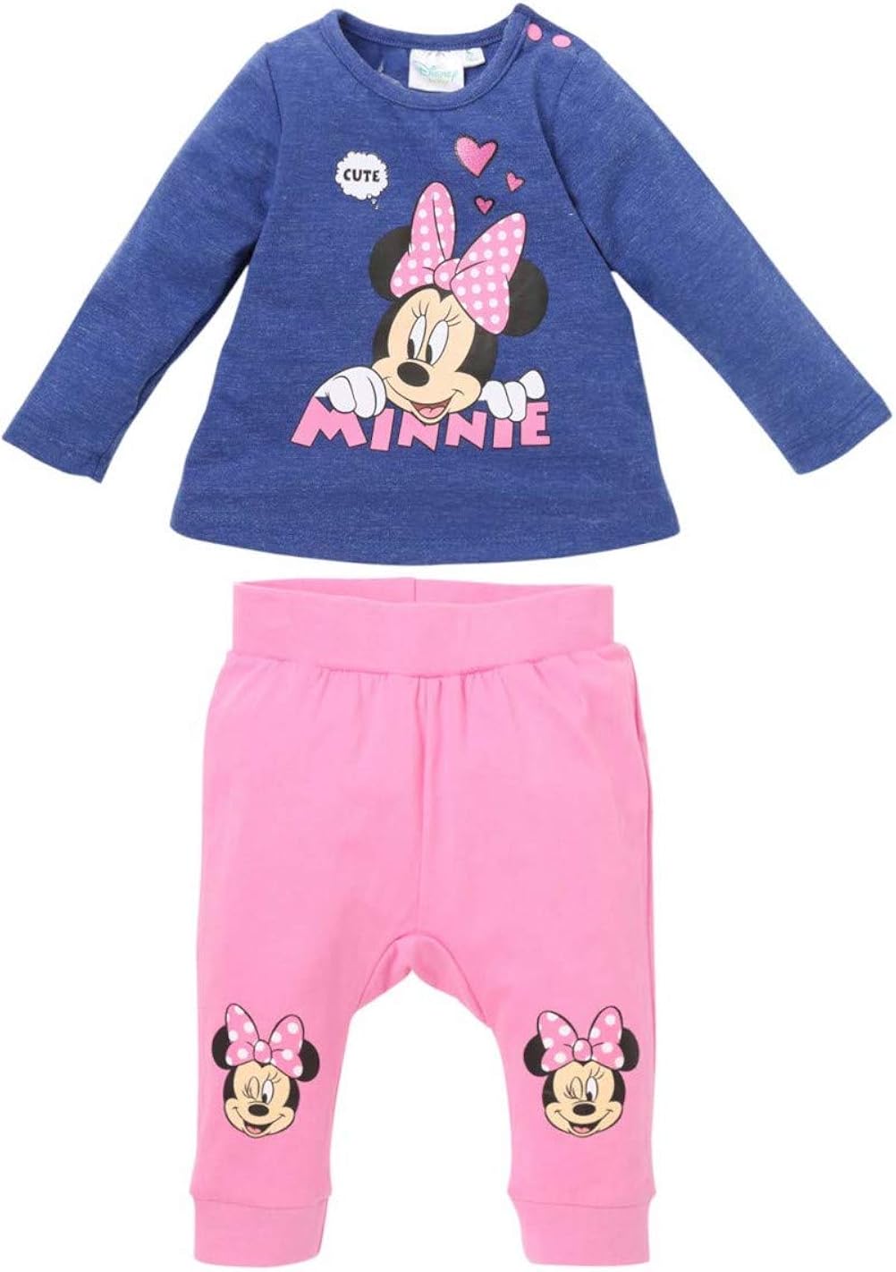 Ensemble Pantalon Et T Shirt Bebe Fille Minnie Bleu Rose De 3 A 24mois Bebe Fille 0 24m Vetements Centroarco Com