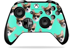 MIGHTY SKINS MightySkins Skin Compatible with Microsoft Xbox One X Controller - Cool Corgi | Protective, Durable, and Unique Vinyl Decal wrap Cover | Easy to Apply, Remove, and Change Styles | Made in The USA
