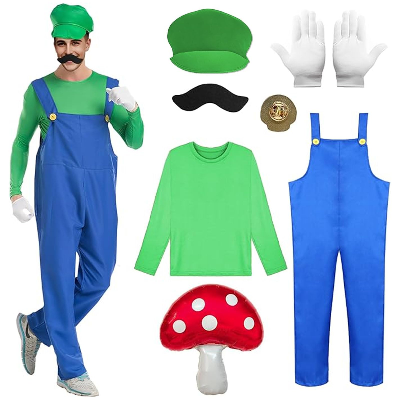 Maryparty Costume for Adults Halloween Fancy Dress for Halloween Party (GREEN, S)