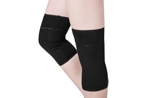 CLOBEAU Men Women Cashmere Knee Braces Supports Leg Warmer Winter Warm Thermal Wool Cycling Ski Running Knees Brace Pad Thicken Knee Warmers Sleeve Pads 1 Pair