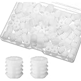 100 Pcs Plastic Cabinet Hinge Dowel Inserts 0.33"X0.39" Plastic Inserts for Cabinet Hinges Positioning Dowels Furniture Fittings for Cabinets Door Connections