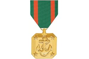 MEDALS OF AMERICA EST. 1976 Navy/Marine Corps Achievement Medal 24K Gold Plated Full Size