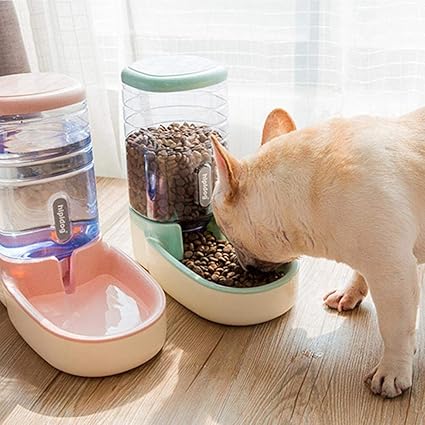 Womdee Distributeur Eau Et Croquettes Automatique 3 8l Distributeur De Nourriture Et Eau Fontaine Automatique Pour Chien Chat Amazon Fr Bricolage