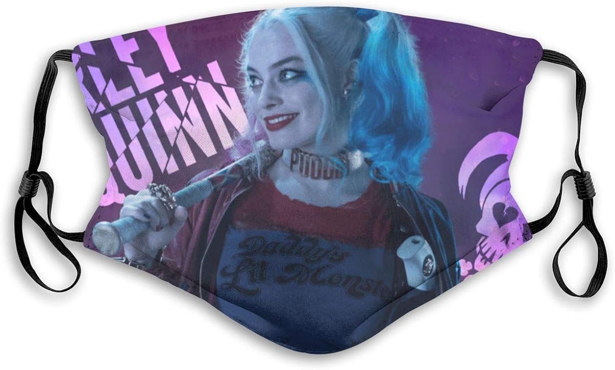 Harley_Quinn Face_Mask Reusable Dustproof Washable 5 Layer