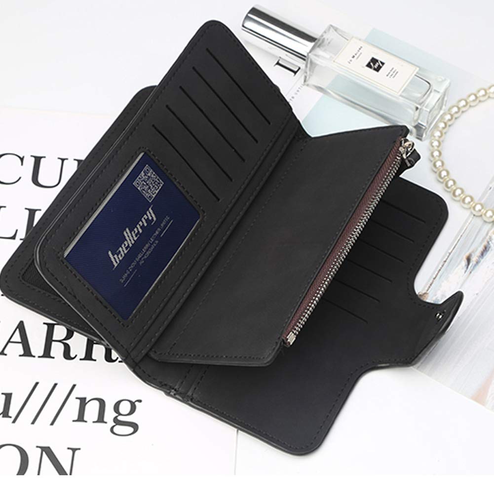 Wallet for Women RFID Blocking Clutch Purse Long Ladies Credit Card Holder Organizer(Black) …
