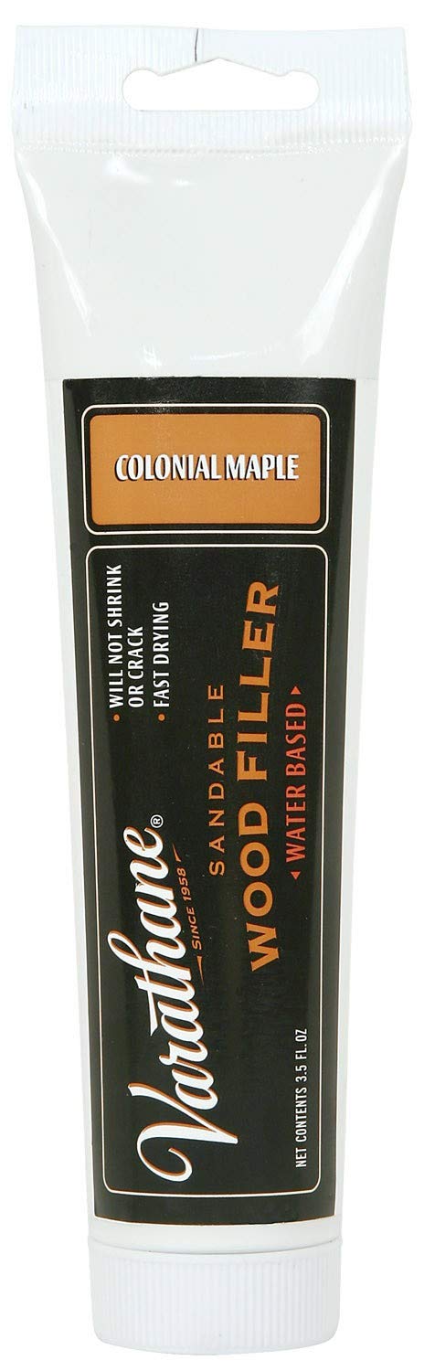 Photo 1 of Varathane 215210 Sandable Wood Filler, 3.5 oz, Colonial Maple