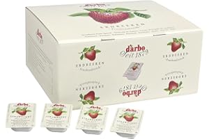 D'Arbo Strawberry Jam, Individually Portioned Packets, All Natural Fruit Spread, Food Service, 140 Units, 10.7ml Per Unit