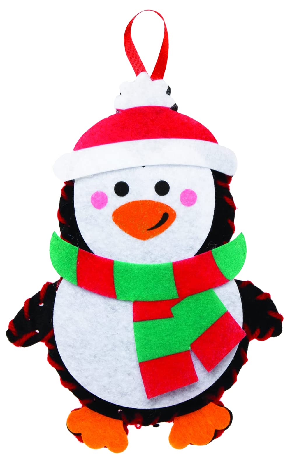 Baker Ross FE833 Penguin Decoration Sewing Kits - Pack of 3, Sewing Set for Children, Creative Activities for Kids, Ideal Arts and Crafts Project